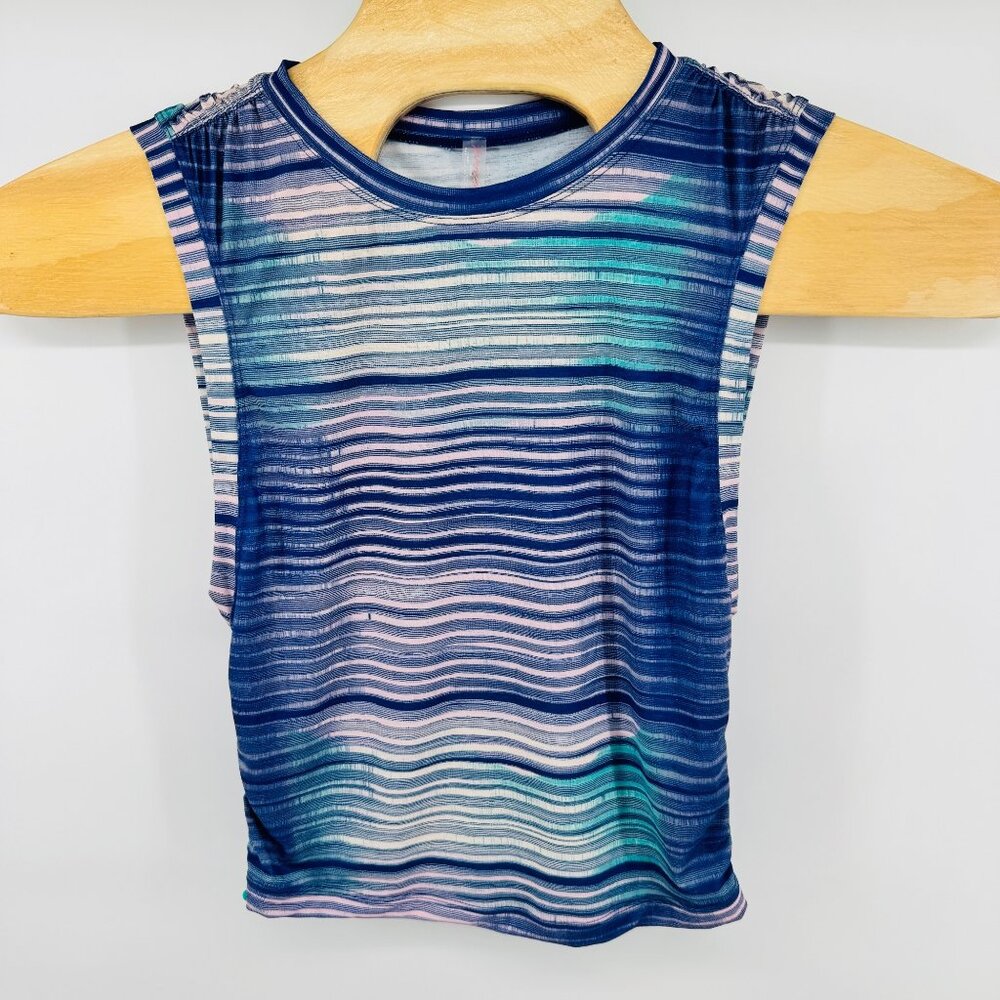 New Blue Free People Movement Tempo Sport Mode Muscle Shirt Tee XS Sample